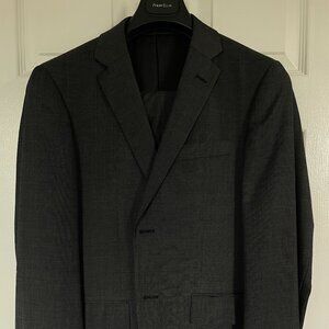 PERRY ELLIS  - MEN's CHARCOAL GREY SUIT - MODERN SLIM FIT (38S, PANTS 32S)